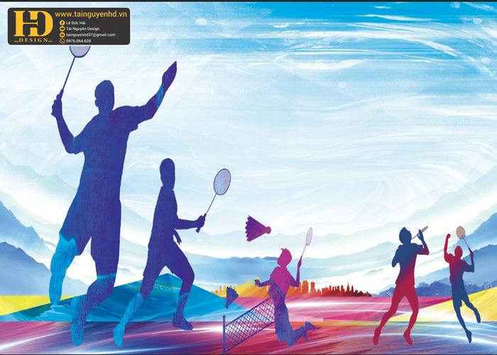 Vector Phông Nền Cầu Lông, Badminton (10)
