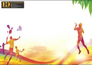 Vector Phông Nền Cầu Lông, Badminton (22)