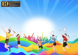 Vector Phông Nền Cầu Lông, Badminton (4)