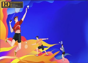 Vector Phông Nền Cầu Lông, Badminton (5)