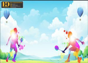 Vector Phông Nền Cầu Lông, Badminton (9)