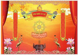Vector Phông Nền Vãng Sanh Cực Lạc