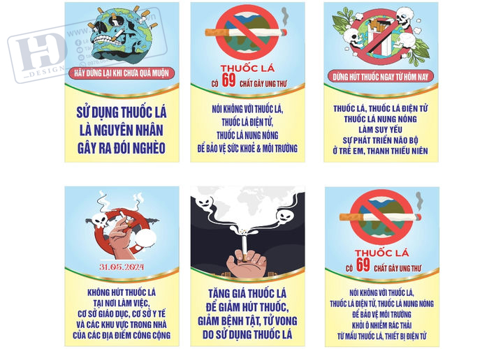 Vector Standee, poster Ngày Thế Giới Không Hút Thuốc 2