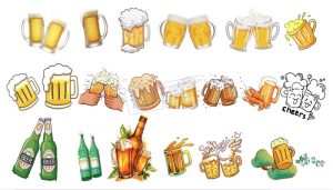 Vector Tranh Trang Trí, Bia Hơi, Quán Lẩu Nướng (121)