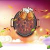 Vector Tranh Trang Trí, Bia Hơi, Quán Lẩu Nướng (26)