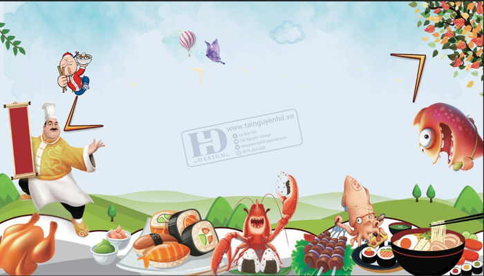 Vector Tranh Trang Trí, Bia Hơi, Quán Lẩu Nướng (47)