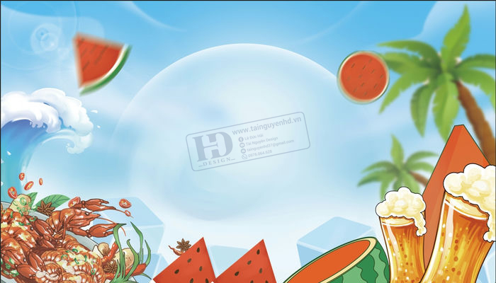 Vector Tranh Trang Trí, Bia Hơi, Quán Lẩu Nướng (49)