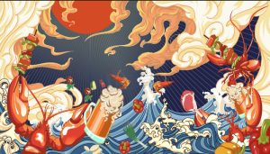 Vector Tranh Trang Trí, Bia Hơi, Quán Lẩu Nướng (92)