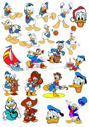 Vector Vịt Donald, Donald Duck  (1)