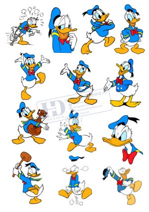 Vector Vịt Donald, Donald Duck  (2)