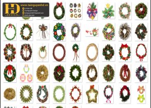 Vòng Hoa Noel, Christmas PNG 1