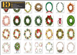 Vòng Hoa Noel, Christmas PNG 4