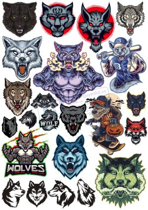Wolf, Chó Sói, Vector Chó Sói (1)
