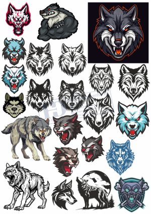 Wolf, Chó Sói, Vector Chó Sói (2)