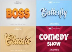 Bộ 20 hiệu ứng văn bản kiểu PSD 4