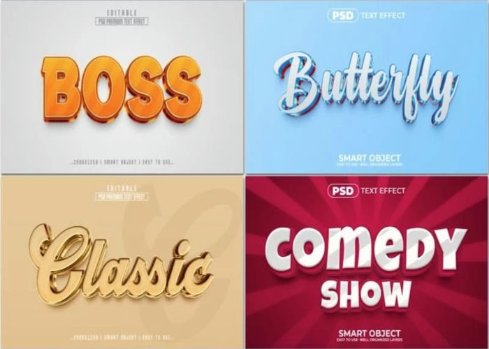 Bộ 20 hiệu ứng văn bản kiểu PSD 4
