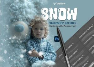 Bộ cọ Photoshop hiệu ứng tuyết chân thực Hiệu ứng mùa đông