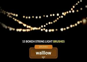 Cọ hiệu ứng Bokeh cho đèn dây trong Photoshop