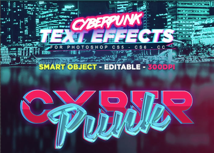 Cyberpunk Text Effects Styles