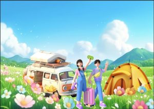Phông Nền Mùa Xuân, Cắm Trại, Picnic (14)