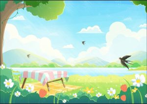 Phông Nền Mùa Xuân, Cắm Trại, Picnic (67)