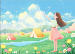 Phông Nền Mùa Xuân, Cắm Trại, Picnic (69)