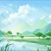 Phông Nền Mùa Xuân, Cắm Trại, Picnic (71)
