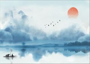 Vector Tranh Trang Trí, Tranh Thủy Mặc (53)