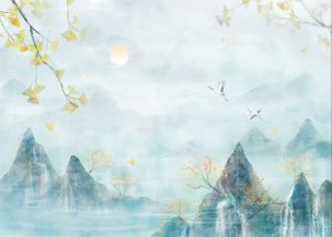 Vector Tranh Trang Trí, Tranh Thủy Mặc (57)