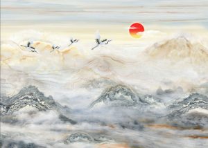 Vector Tranh Trang Trí, Tranh Thủy Mặc (58)