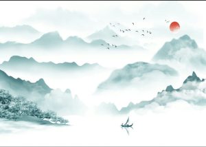 Vector Tranh Trang Trí, Tranh Thủy Mặc (66)