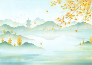 Vector Tranh Trang Trí, Tranh Thủy Mặc (68)