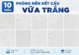 10 Mẫu phông nền Kết cấu vữa trắng