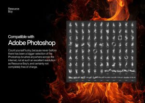100 cọ vẽ hiệu ứng lửa cho Photoshop