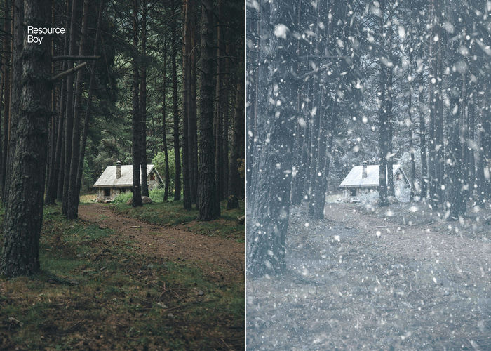 100 cọ vẽ tuyết cho Photoshop