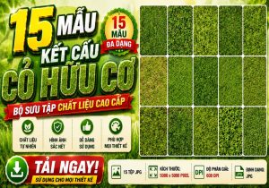 15 kiểu phông nền họa tiết cỏ