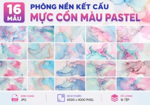 16 Mẫu phông nền Kết cấu mực cồn màu pastel