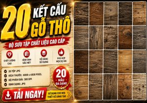 20 Kết cấu phông nền gỗ thô
