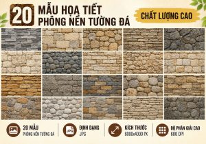 20 Mẫu họa tiết phông nền tường đá chất lượng cao