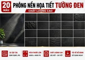 20 Mẫu phông nền họa tiết tường đen chất lượng cao