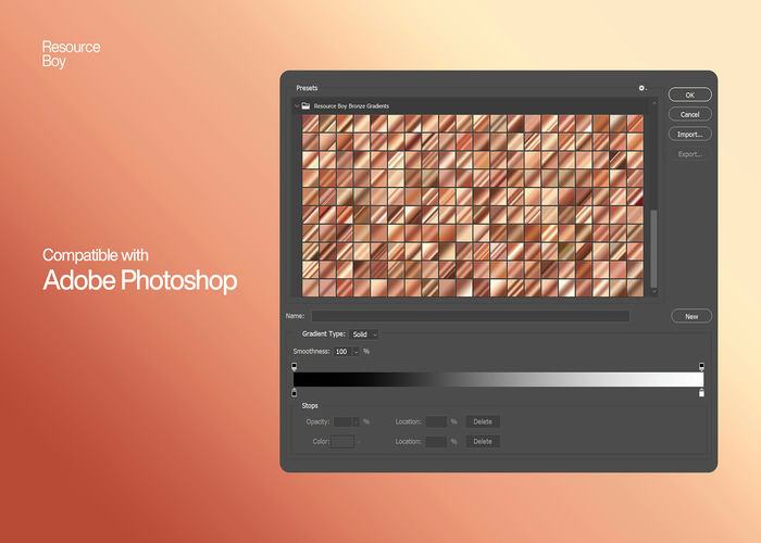 200 hiệu ứng chuyển màu đồng cho Photoshop