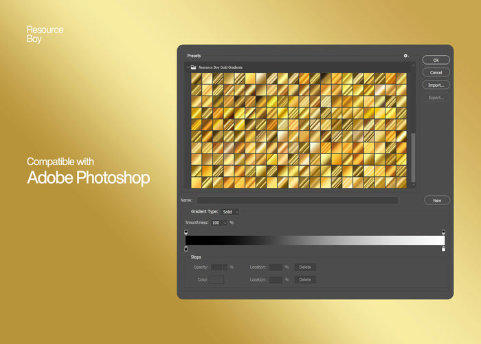 200 hiệu ứng chuyển màu vàng cho Photoshop