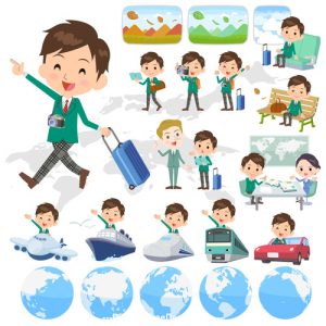 Áo khoác xanh lá cây của học sinh, hình ảnh minh họa chuyến đi