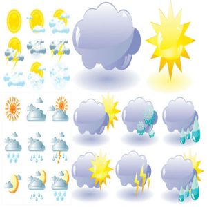 Biểu tượng thời tiết dạng vector