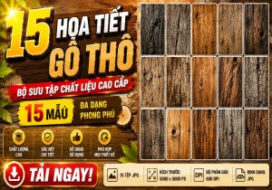 Bộ 15 hình nền họa tiết gỗ thô
