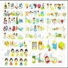 Bộ biểu tượng bệnh viện y tế dạng vector
