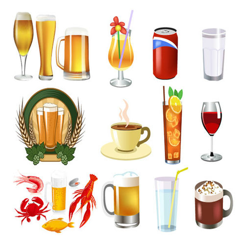 Bộ hình ảnh vector bia và đồ uống