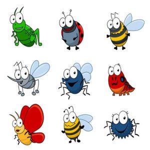 Bộ sưu tập hình ảnh vector côn trùng hoạt hình vui nhộn số 04