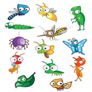 Bộ sưu tập hình ảnh vector côn trùng hoạt hình vui nhộn số 05