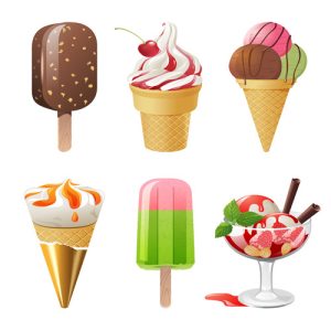 Bộ sưu tập hình ảnh vector kem mùa hè ngon tuyệt 03